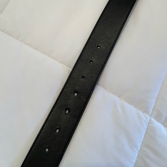 Men’s Gucci authentic wide leather black belt with double G buckle size 90 - Picture 5 of 9